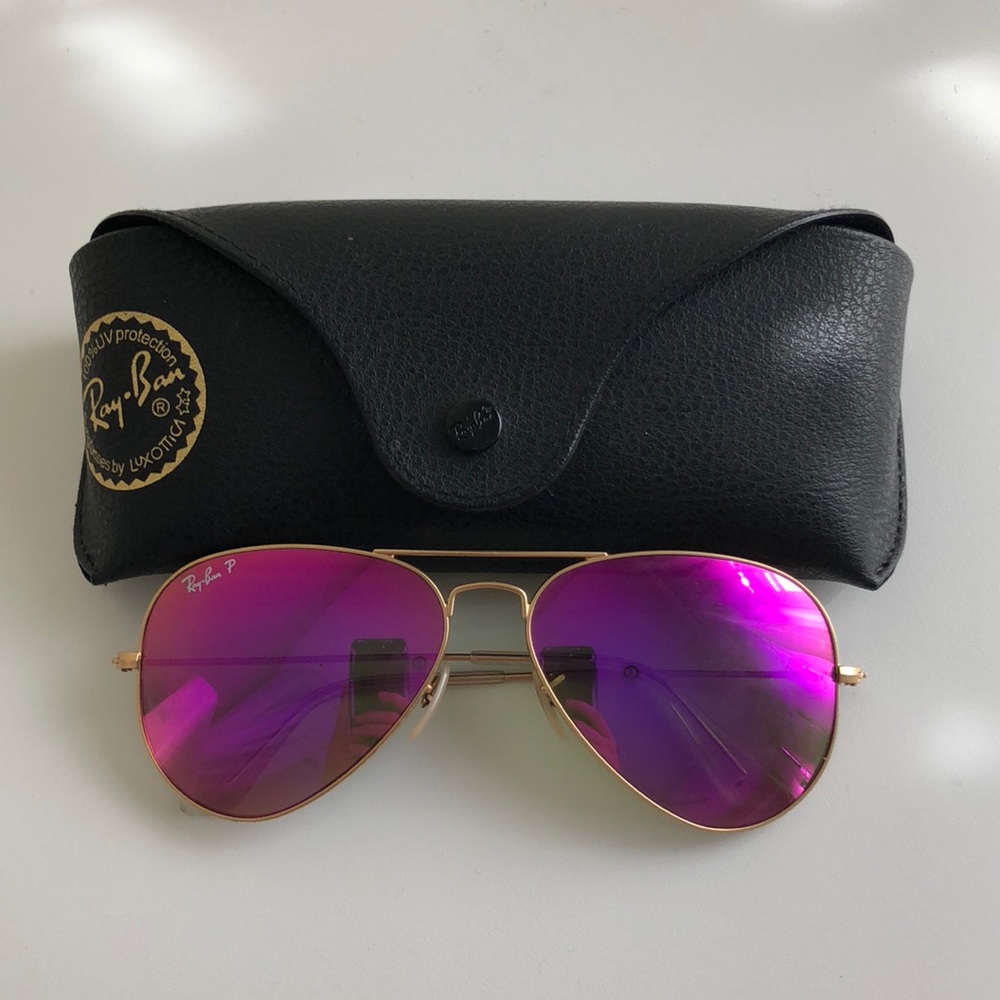 Pink ray-ban sunglasses